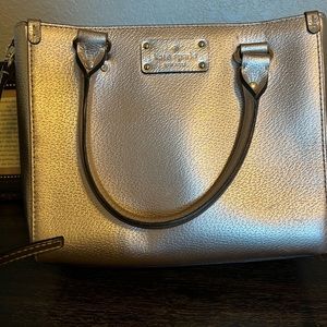 Kate Spade New York | Rose Gold Small Quinn Wellesley Leather Satchel